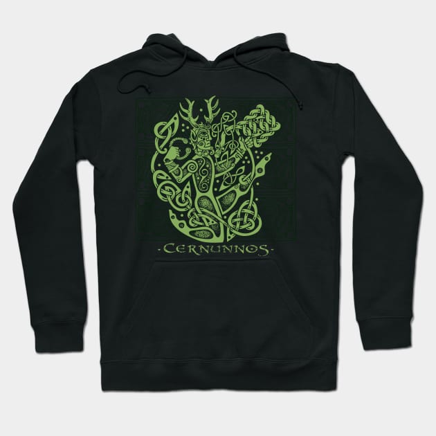 Cernunnos, the Celtic Horned God Hoodie by celtichammerclub